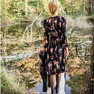 H&M vintage inspired dress with open back